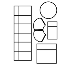 Sizzix Studio Stamp & Stencils Set - Vic Hollins / Artist Tools